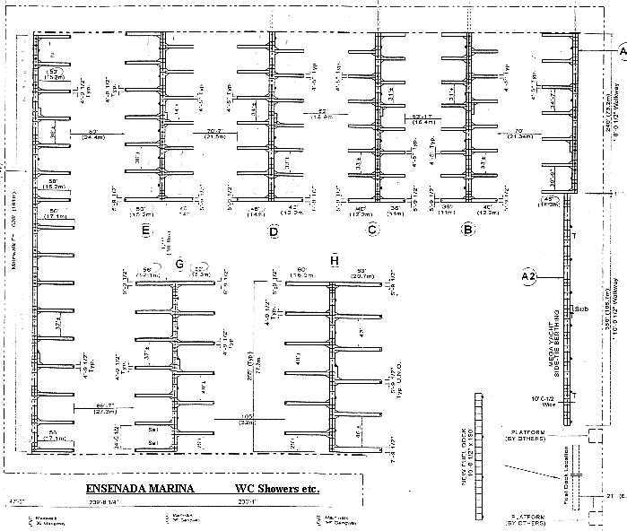 Marina Layout of slips